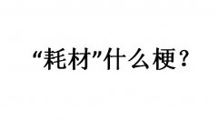 耗材是什么梗？网络用语