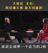 马云未来房价如葱原话视频，房价如葱是被误解