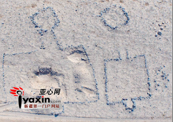 新疆吐鲁番火焰山现200多个神秘“怪石圈” （图/由鄯善县政府提供）