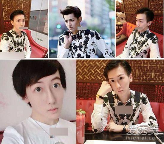“蛇精男”刘梓晨真容 整容失败化妆技术差