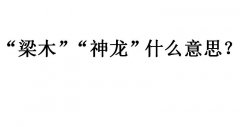 v圈梁木、神龙是什么意思？