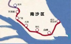 广州南沙地铁规划图，广州南到广州东地铁怎么坐？