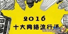 2016年度的十大网络最红用语，网络流行语的现状分析