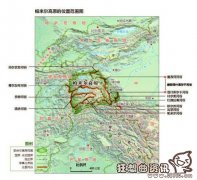 中国帕米尔高原地形图，美丽的帕米尔高原
