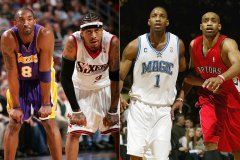 艾弗森晃飞科比视频，艾弗森vs科比NBA生涯数据详细对比